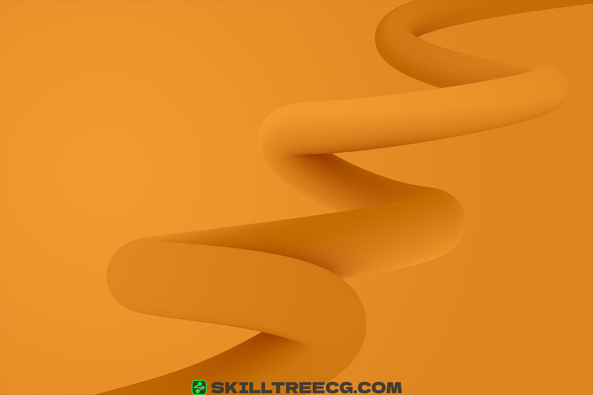 图片[9]-Twisted Flowing Shape 3D Backgrounds（478055）-技能树